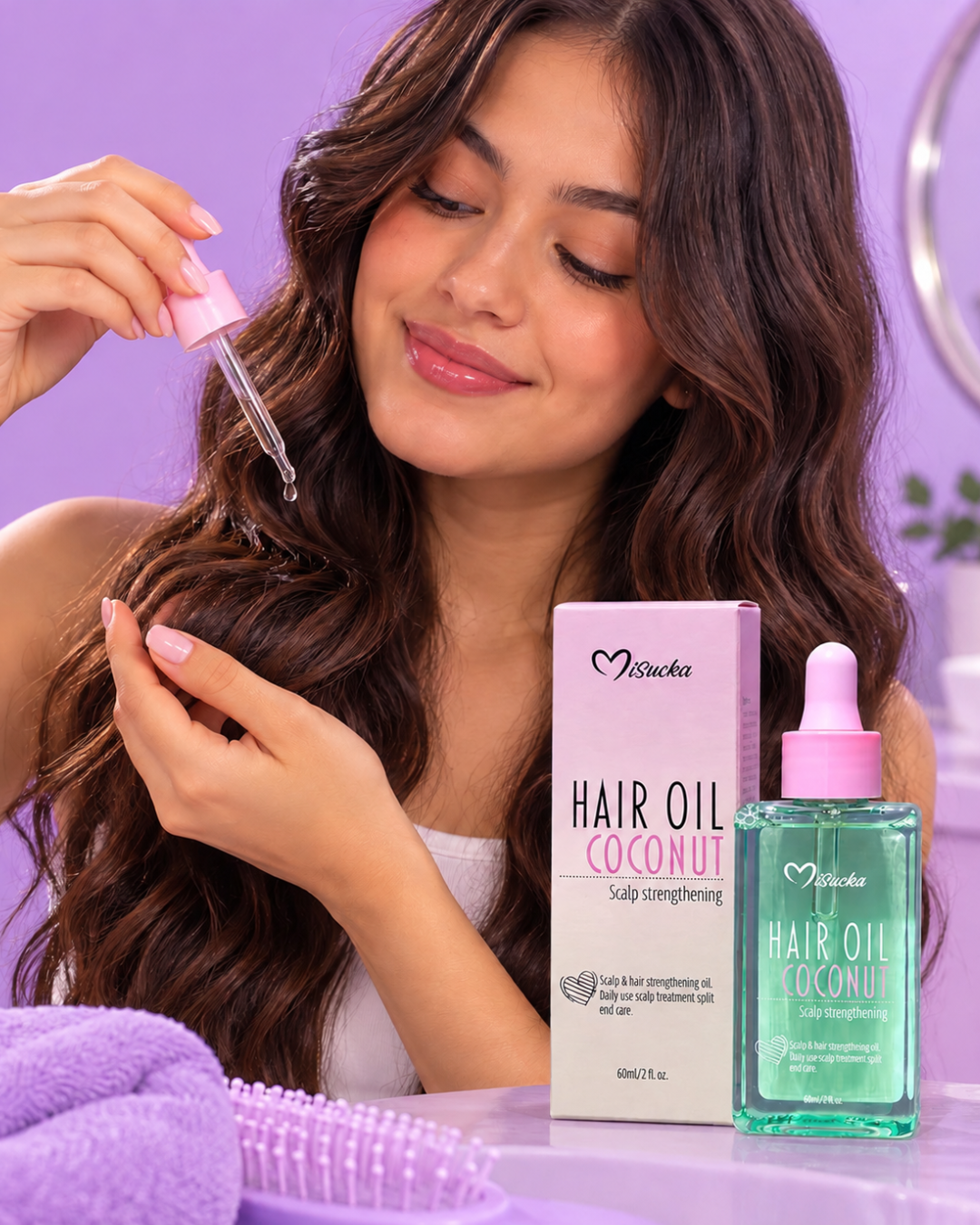 Aceite capilar de Coco finalizador Hair Oil - Misucka