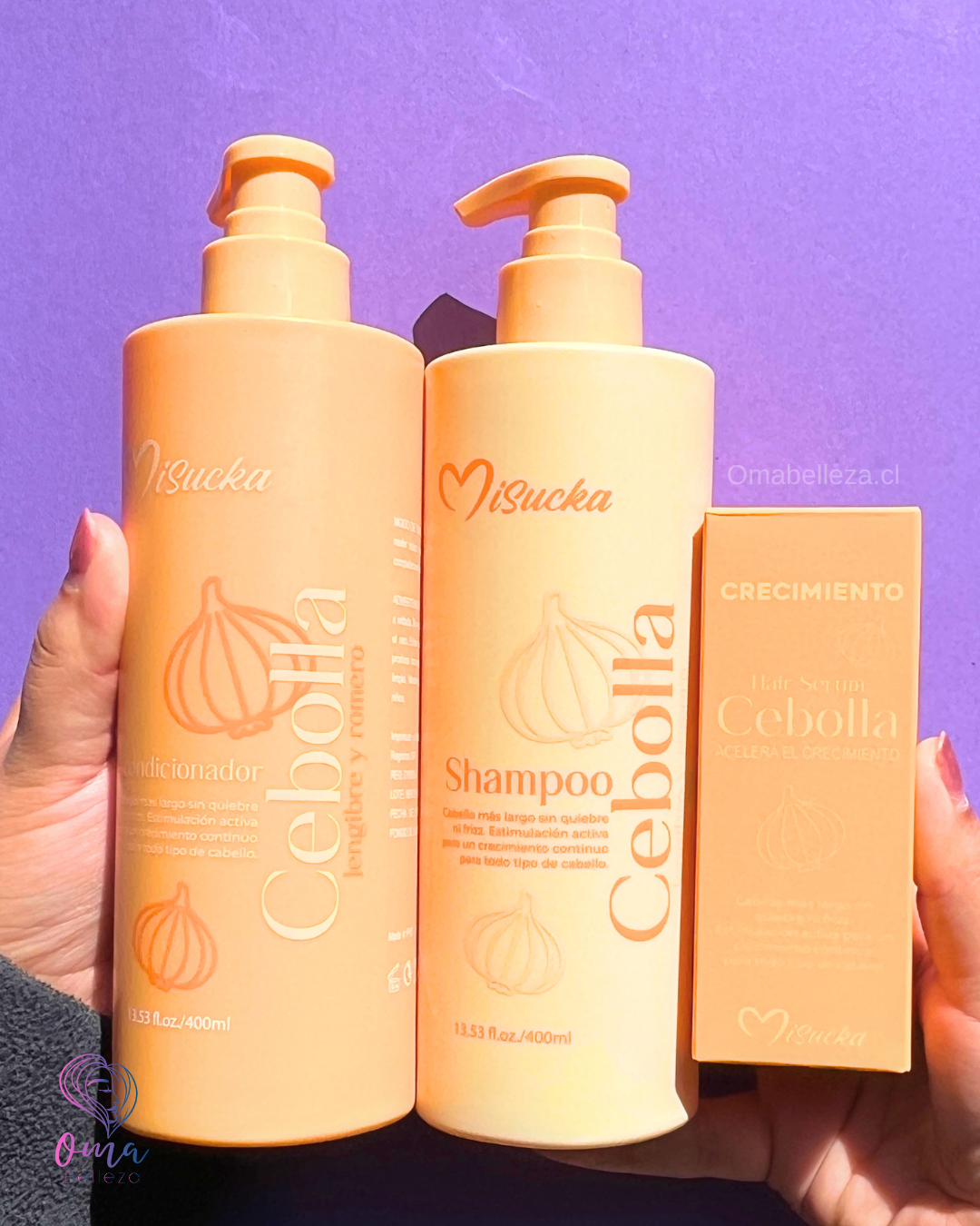 Pack crecimiento shampoo mas acondicionador cebolla - misucka