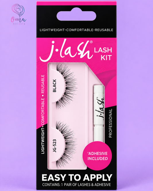 Pestañas postizas JG-15 + adhesivo - Jlash