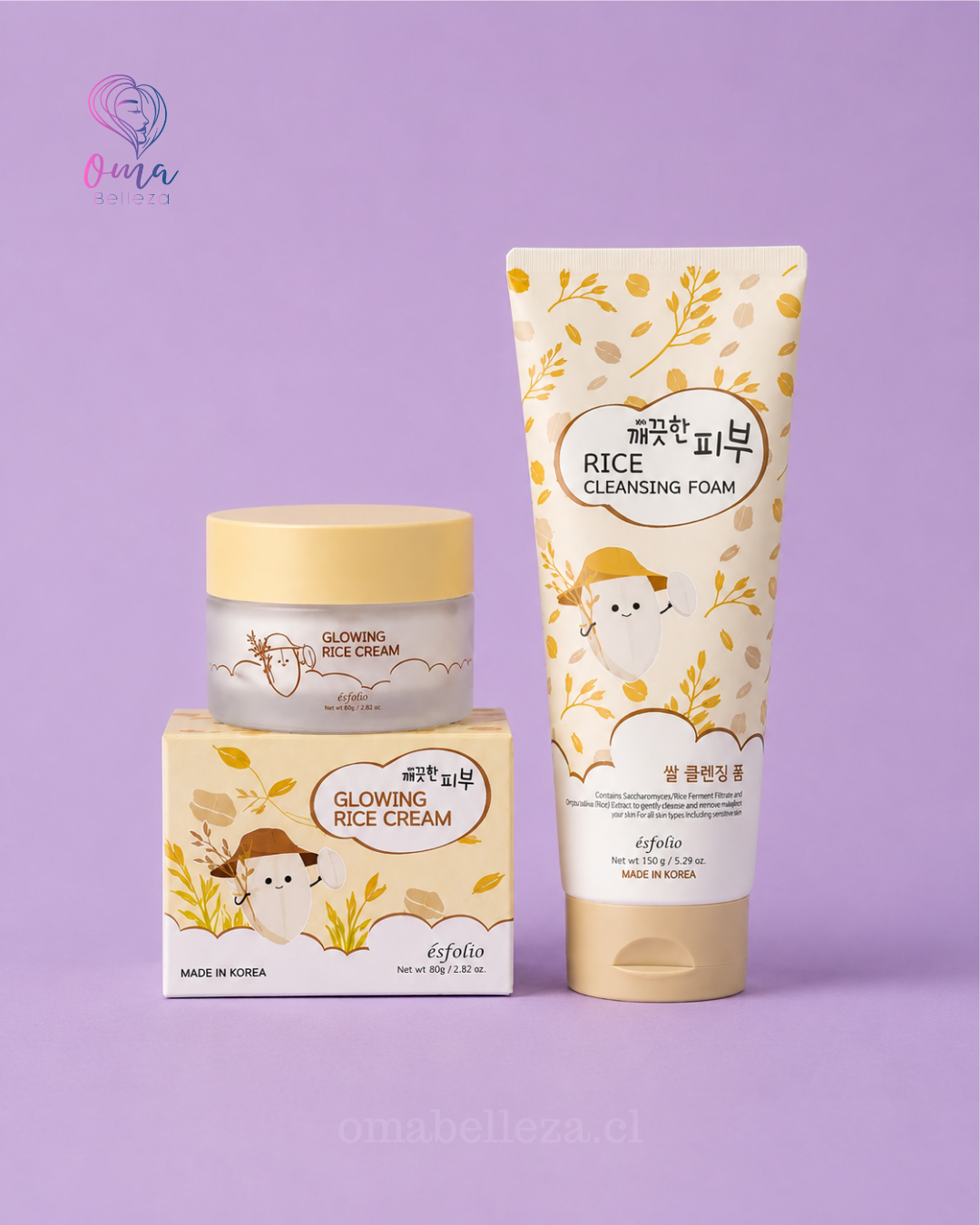 Pack Facial De Arroz - Esfolio
