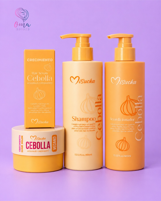 Pack Crecimiento para el cabello cebolla 4 unidades - Misucka