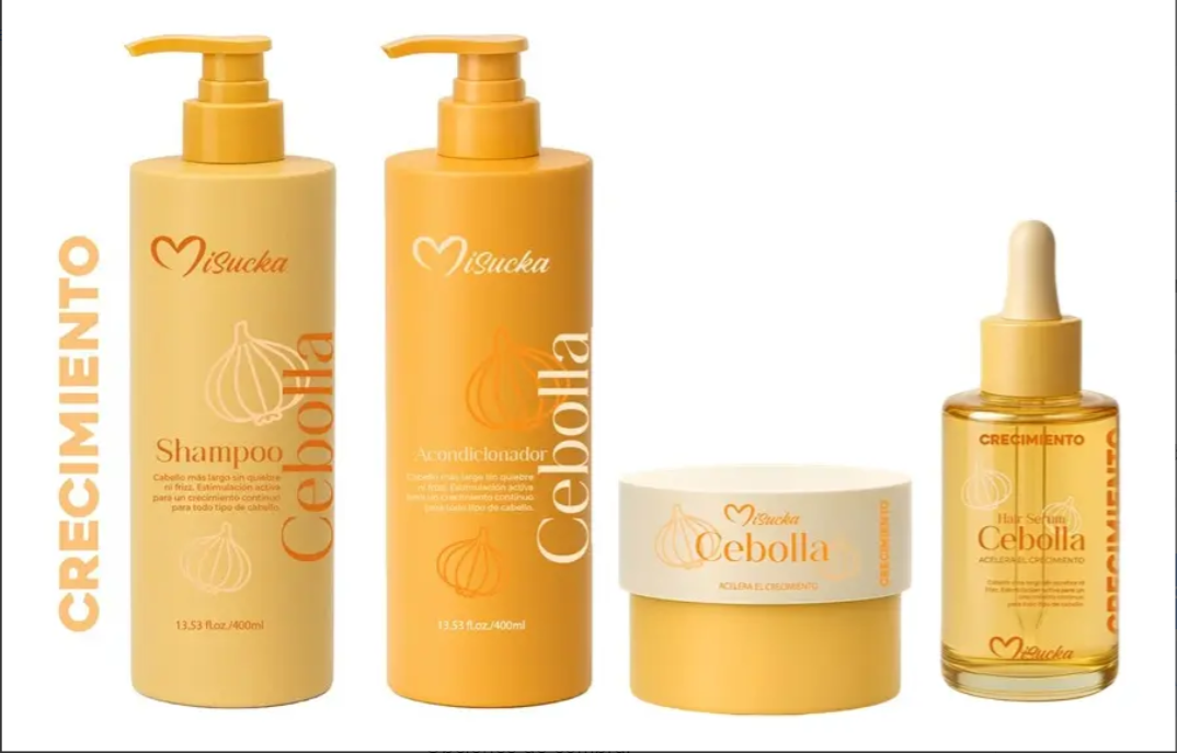 Pack cebolla para crecimiento de cabello 4 unidades -Misucka
